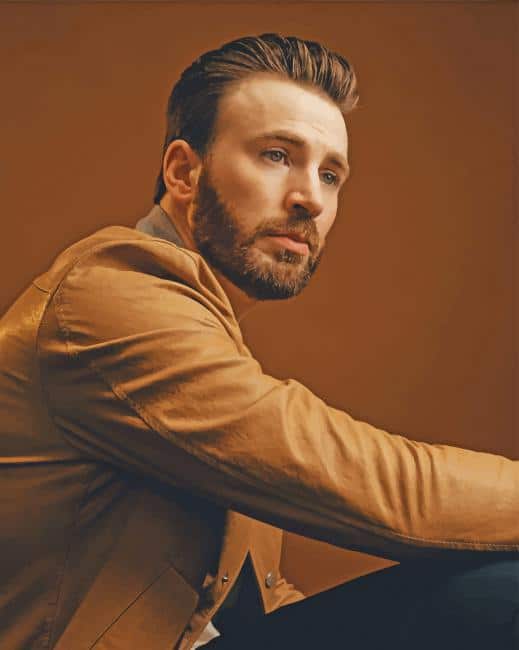 Handsome Chris Evans Paint By Numbers