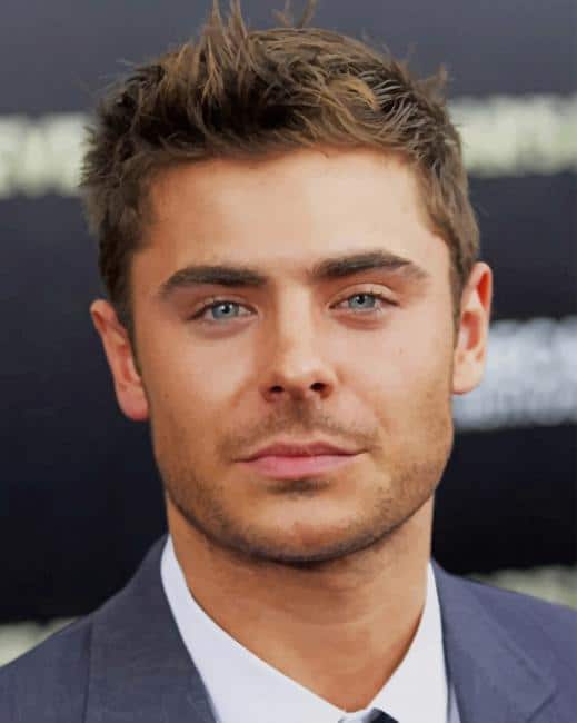 Handsome Zac Efron Paint By Numbers