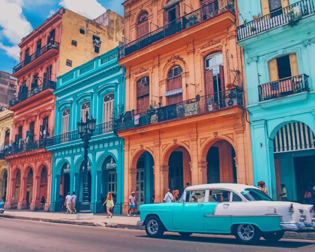 Havana Cuba Paint By Numbers