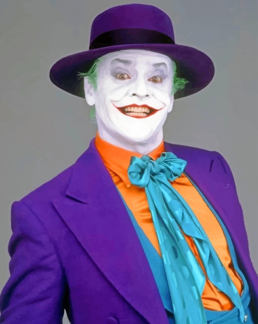 Jack Nicholson Joker paint by numbers