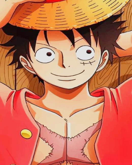 Luffy one Piece paint by numbers