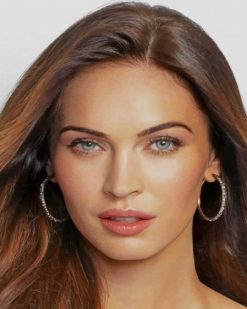 Megan Fox With Blue Eyes paint by numbres