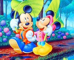 mickey mouse and minnie adult paint by numbers