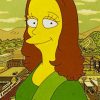 Monalisa The Simpsons paint by numbers