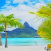 Most Beautiful Beach in Bora Bora paint by numbers
