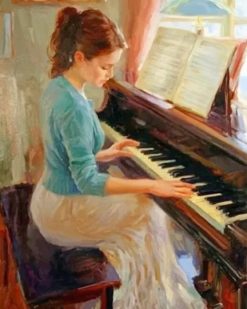 Piano Woman Paint By Numbers