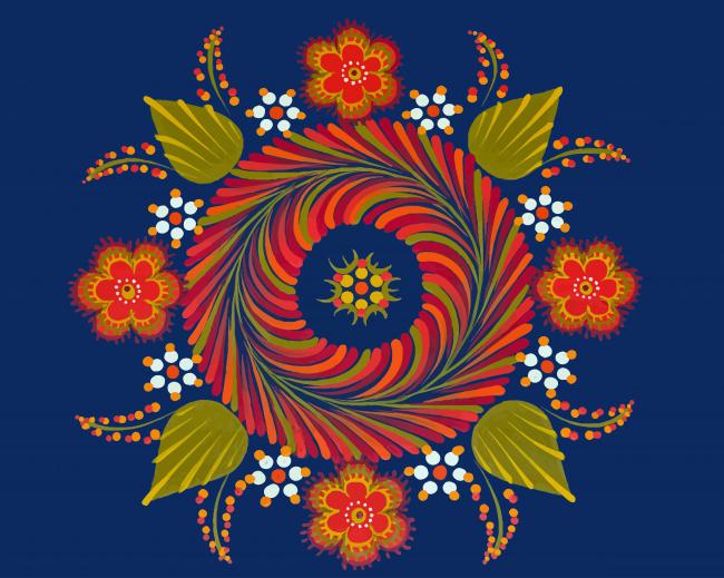 Simple Mandala paint by number