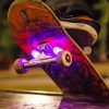 Skateboard With Lights paint by number
