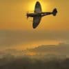 Spitfire Sunset paint by number