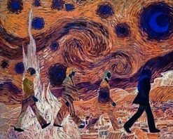 starry night the beatles paint by numbers