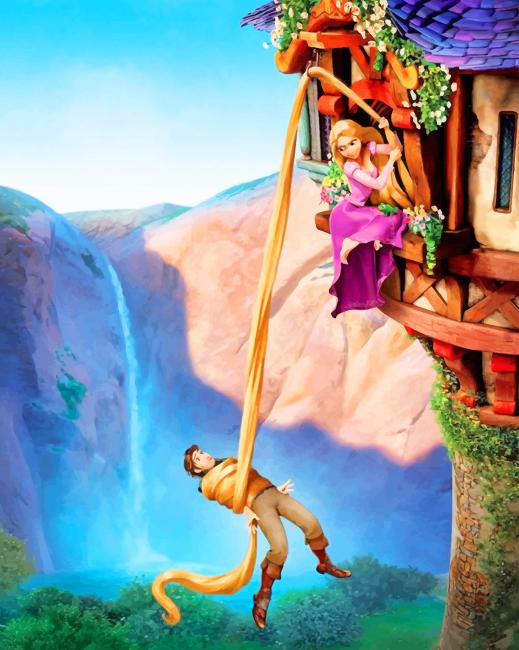 Disney Princess Rapunzel - Paint By Number - Painting By Numbers