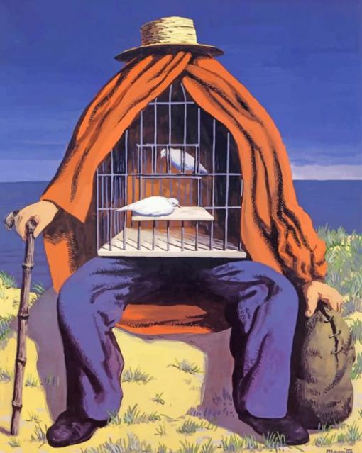 Rene Magritte The Therapist paint by number