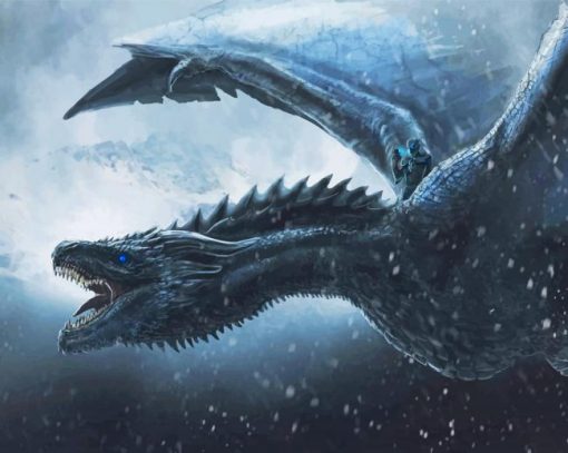 viserion dragon game of thrones adult paint by numbers