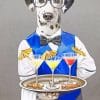 Waiter Dalmatian paint by number