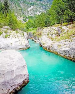 Amazing River In Slovenia paint by numbers