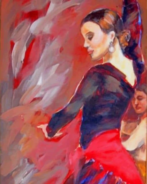 Flamenco Dance paint by numbers