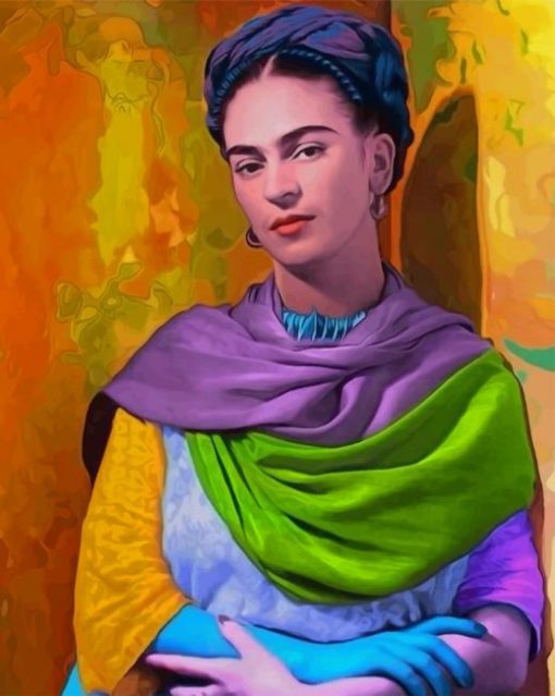 Frida Kahlo Portrait paint by numbers