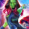 Gamora paint by numbers