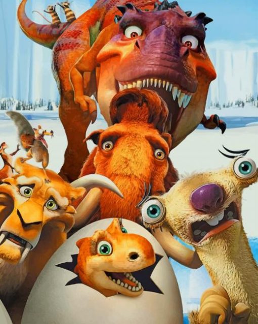 Ice Age Disney paint by numbers
