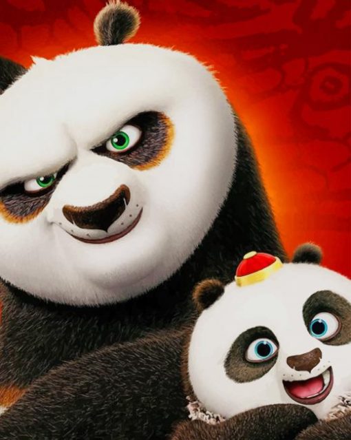 Kung Fu Panda Disney paint by numbers