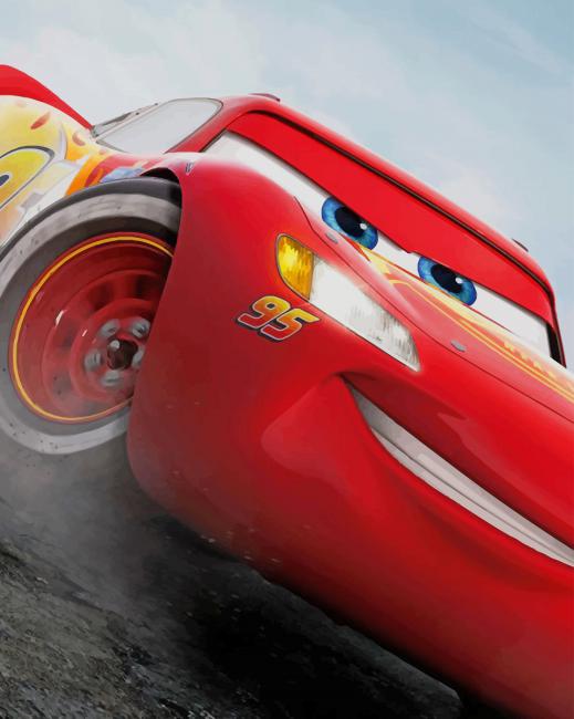 Lightning McQueen Cars  NEW Paint  By Numbers  Paint  by 
