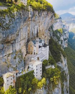 Madonna Della Corona Italy paint by numbers