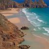 Porthcurno Beach Of England paint by numbers