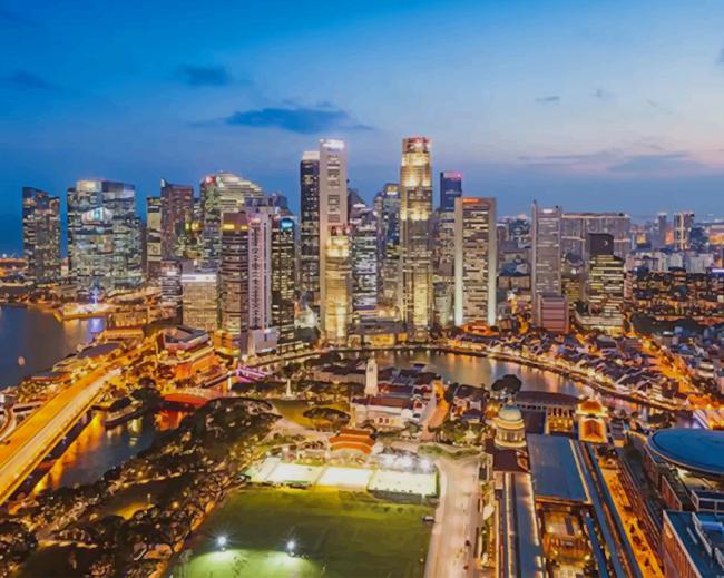 The Modern Life Of Singapore paint by numbers