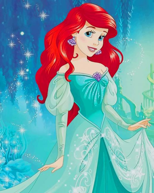 Ariel Princess Disney - NEW Paint By Numbers - Paint by numbers for adult