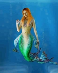 Beautiful Mermaid paint by nnumbers