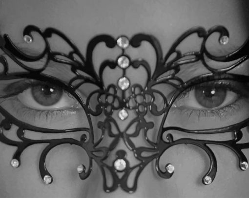 Beautiful Eyes With A Mask paint by number