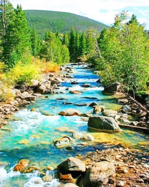Beautiful Nature In Colorado paint by numbers