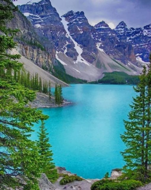 Canada Moraine Lake paint by numbers