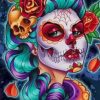 Catrina Skull paint by numbers