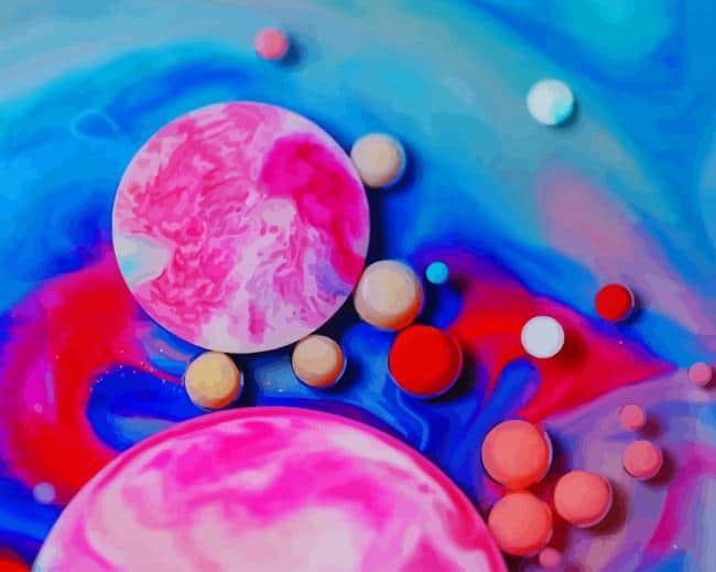 Colorful Sphere Artwork paint by number