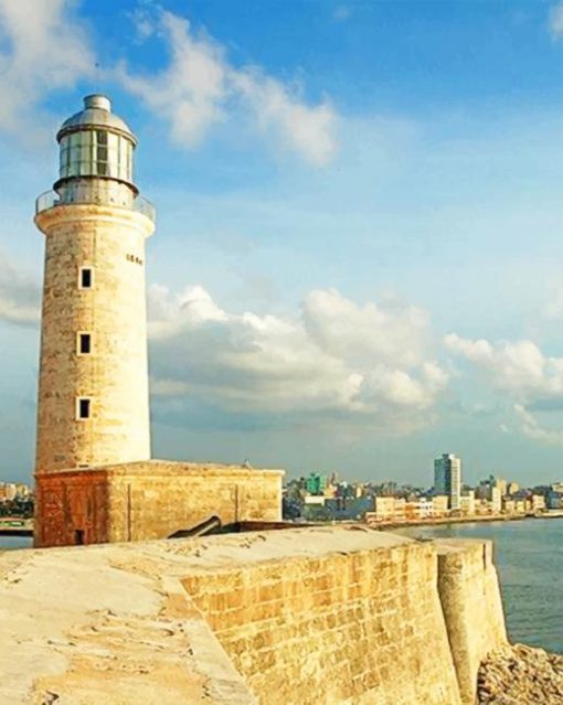 El Morro Lighthouse Havana paint by numbers