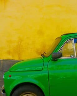 Green Classic Car paint by numbers