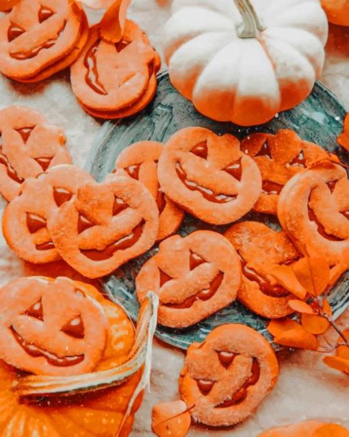 Halloween Foods paint by numbers