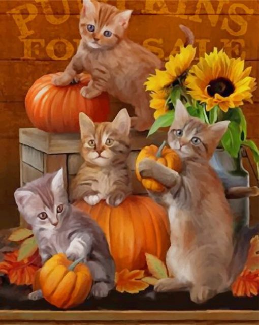 Happy Halloween With kittenspaint by numbers