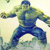 Hulk Marvel paint by numbers