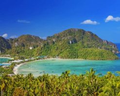 ko Phi Phi Island Thailand paint by numbers