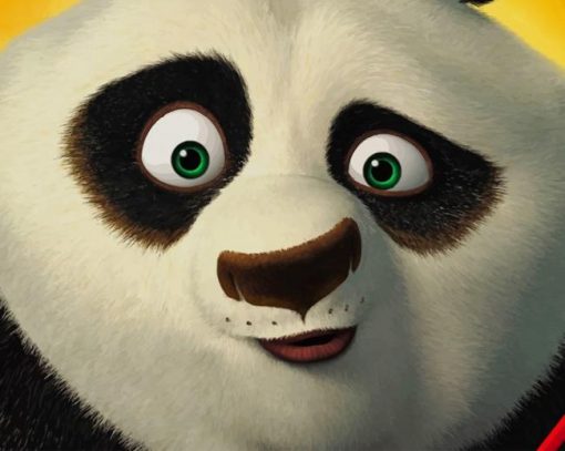 Kung Fu Panda Animation paint by number