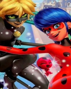 Ladybug and Cat Noir paint by numbers