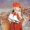 Little Red Riding Rood And The Wolf paint by number