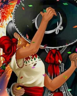 Mexican Dance paint by numbers