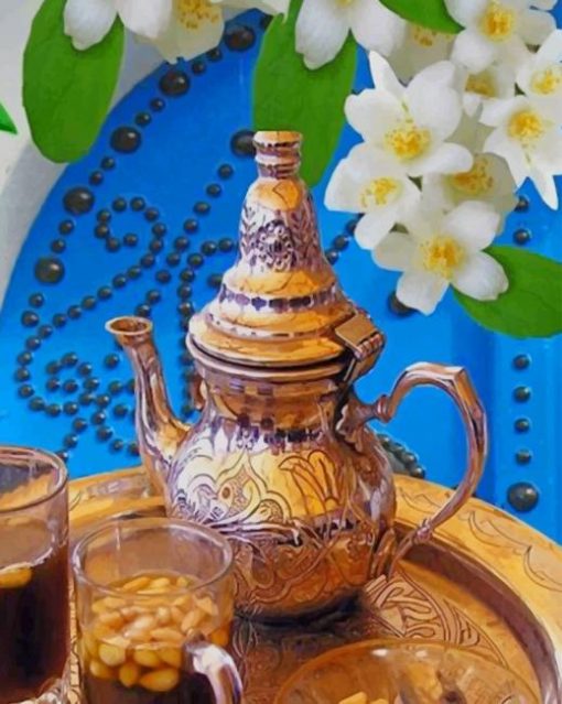 Moroccan Tea paint by numbers