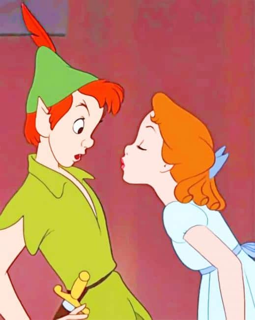 Peter Pan And Wendy Darling paint by numbers