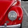 Red Classic Volkswagen paint by numbers