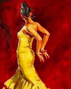 Spanish Woman Dancing paint by numbers