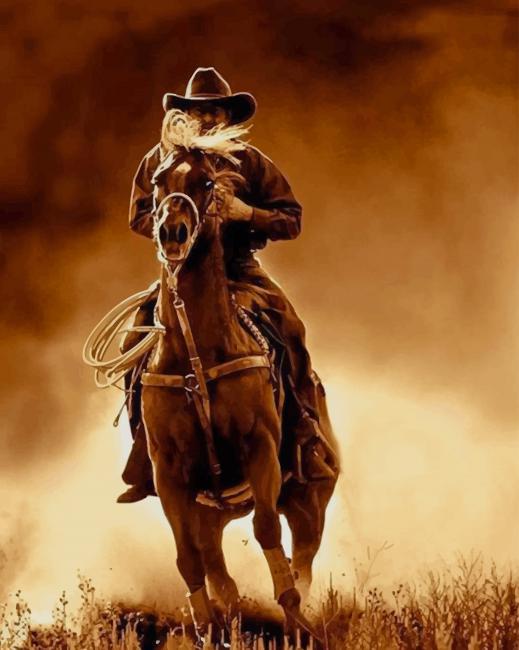 The American Cowboy paint by numbers